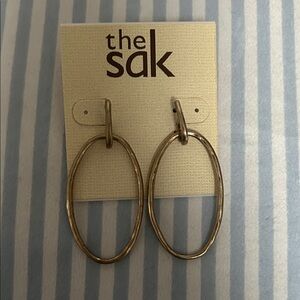 The Sak Gold-Tone Oval Earrings
